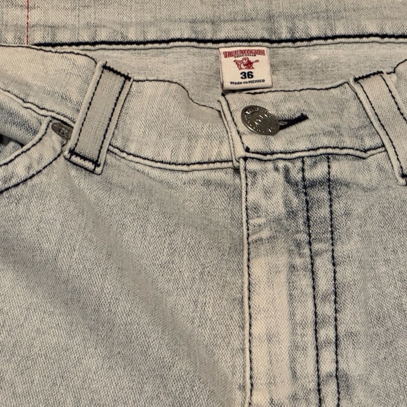 Vintage True Religion Men's Light Gray light stretch Jeans - Picture 7 of 9